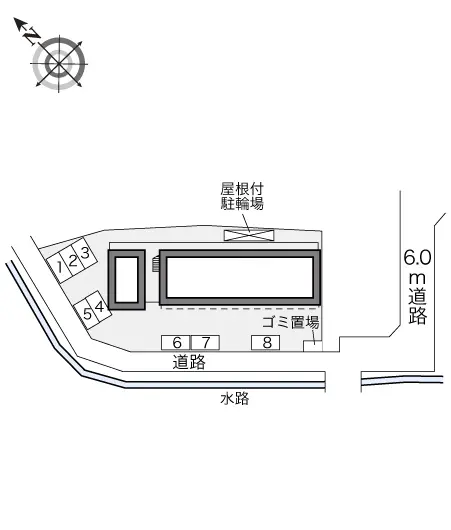 ★手数料０円★調布市飛田給　月極駐車場（LP）